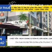 Cho thuê SHOHOUSE 2 Mặt Tiền CC Sơn Kỳ q.Tân Phú 96m², 2TẦNG- 15Triệu
